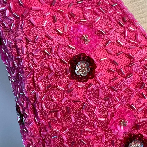Sequined pink halter top - Picture 6 of 11